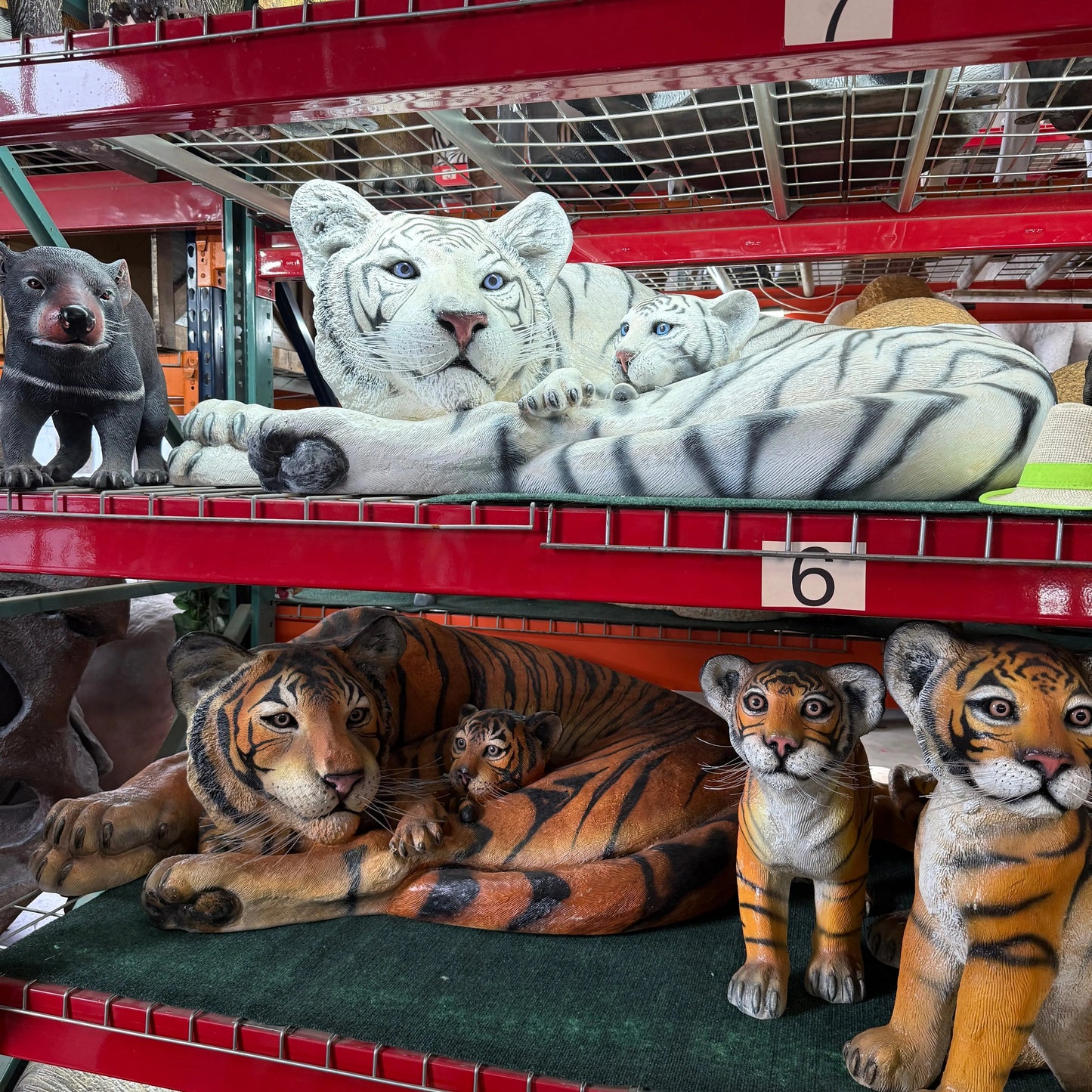 Siberian Tiger With Cub Statue A0314-120011-H