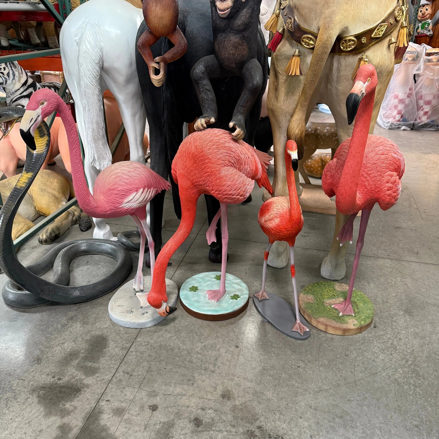 Baby Flamingo Life Size Statue A0254-110038-H