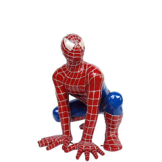 Sticky Super Hero Squatting Life Size Statue - LM Treasures Prop Rentals