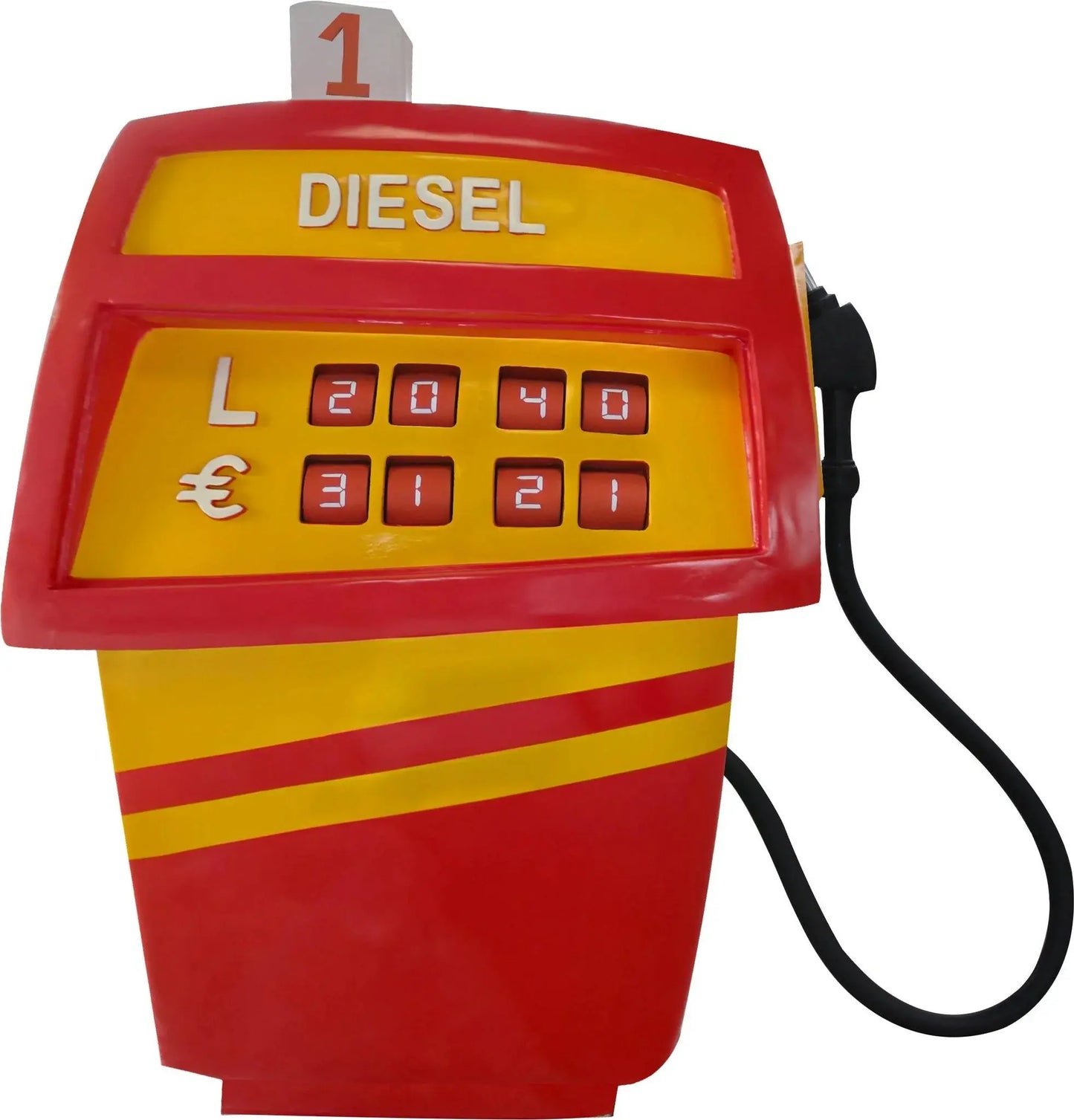 Gas Pump Red Life Size Statue F0185R-F010-PT