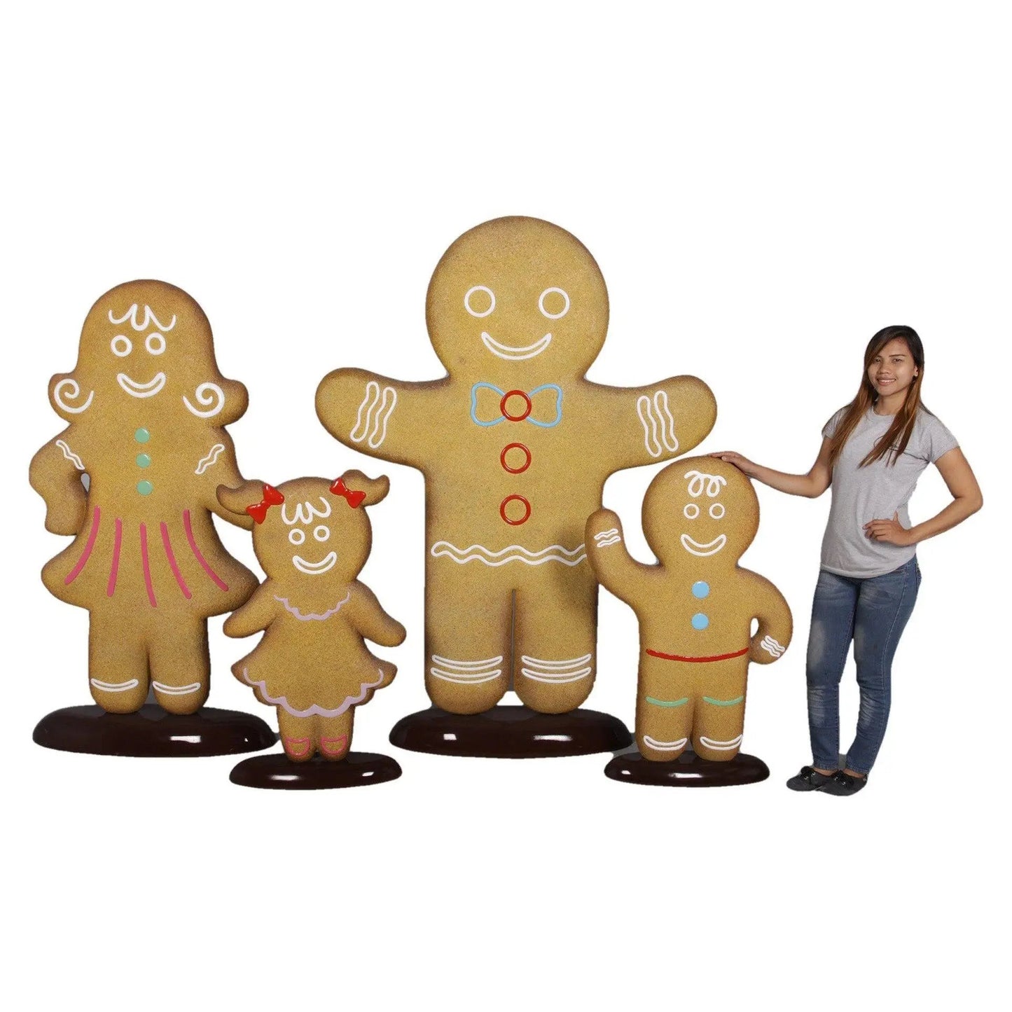 Woman Gingerbread Cookie Statue S0133-170057-H