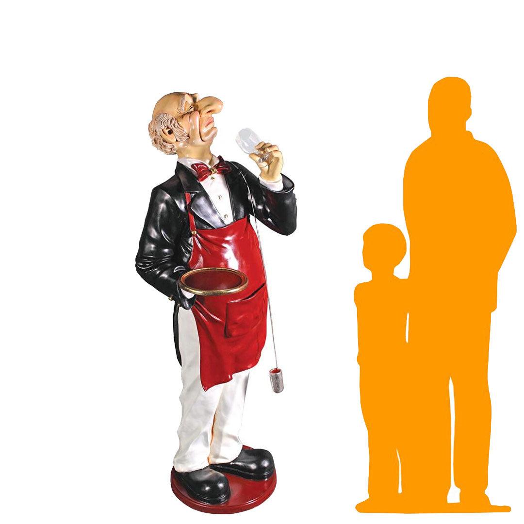 Connoisseur Butler Life Size Statue