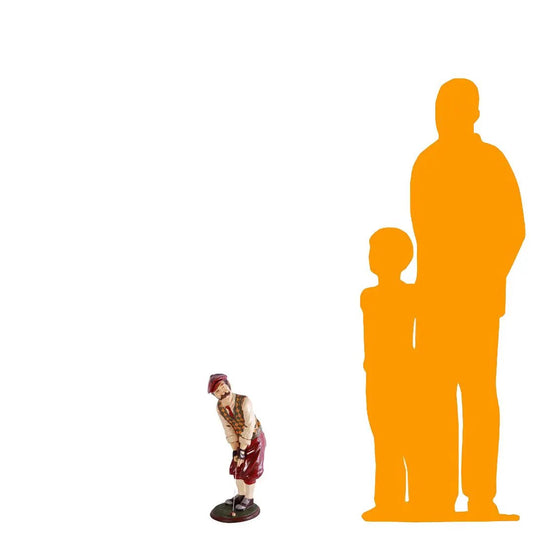 Golfer Aiming Small Statue SP012-HFGAI-H