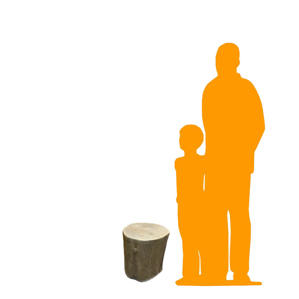 Tree Stump Stool Statue