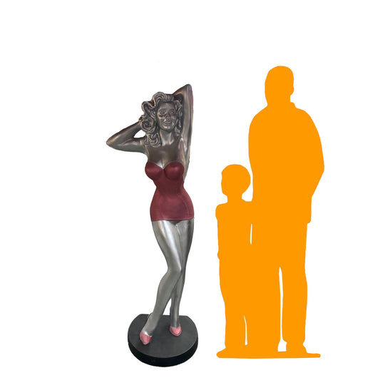 Retro Sexy Actress Life Size Statue