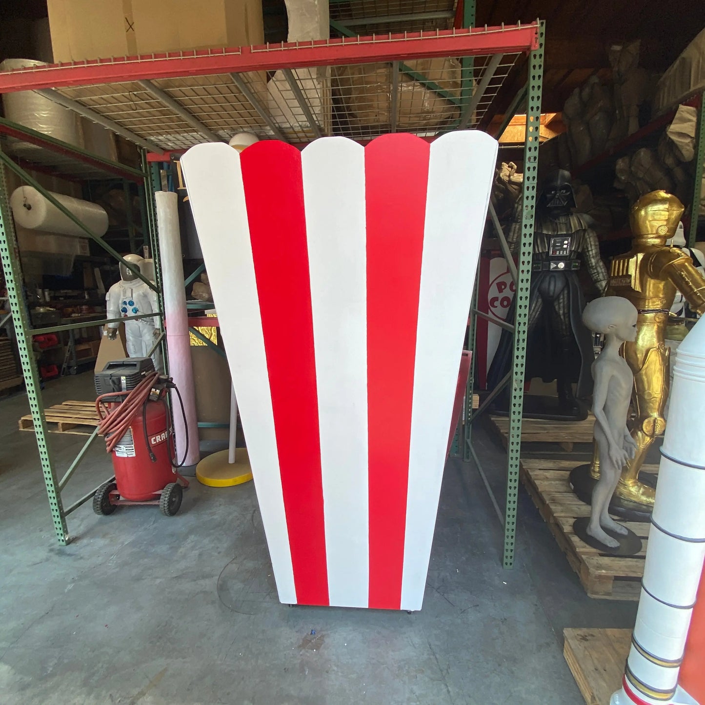 Large Popcorn Statue With No Sign Pop-LG2