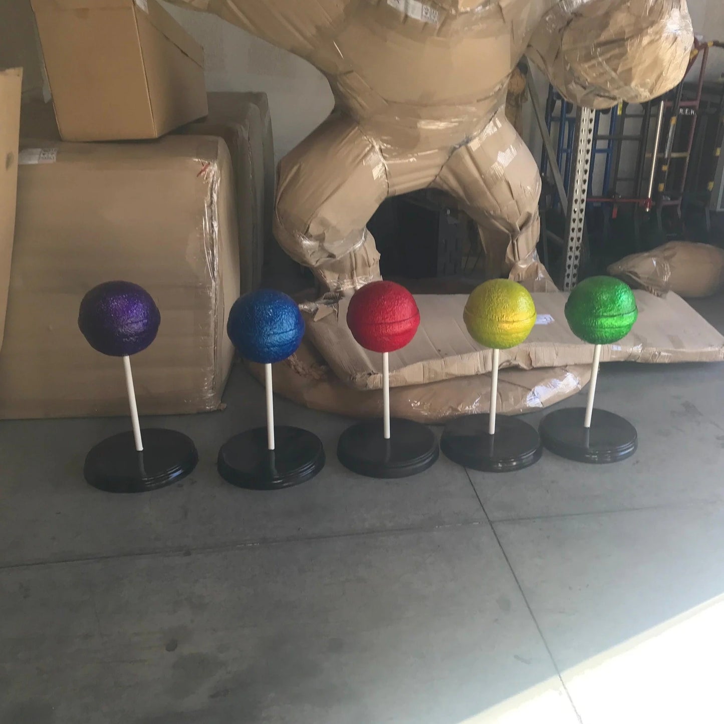 Small Yellow Sugar Pop Statue