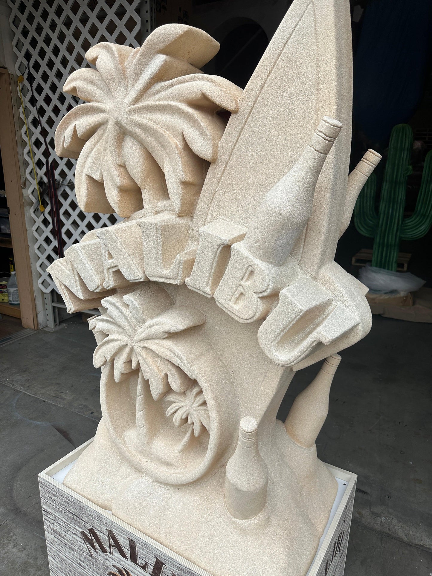 Malibu Rum Sandcastle Over Sized Statue