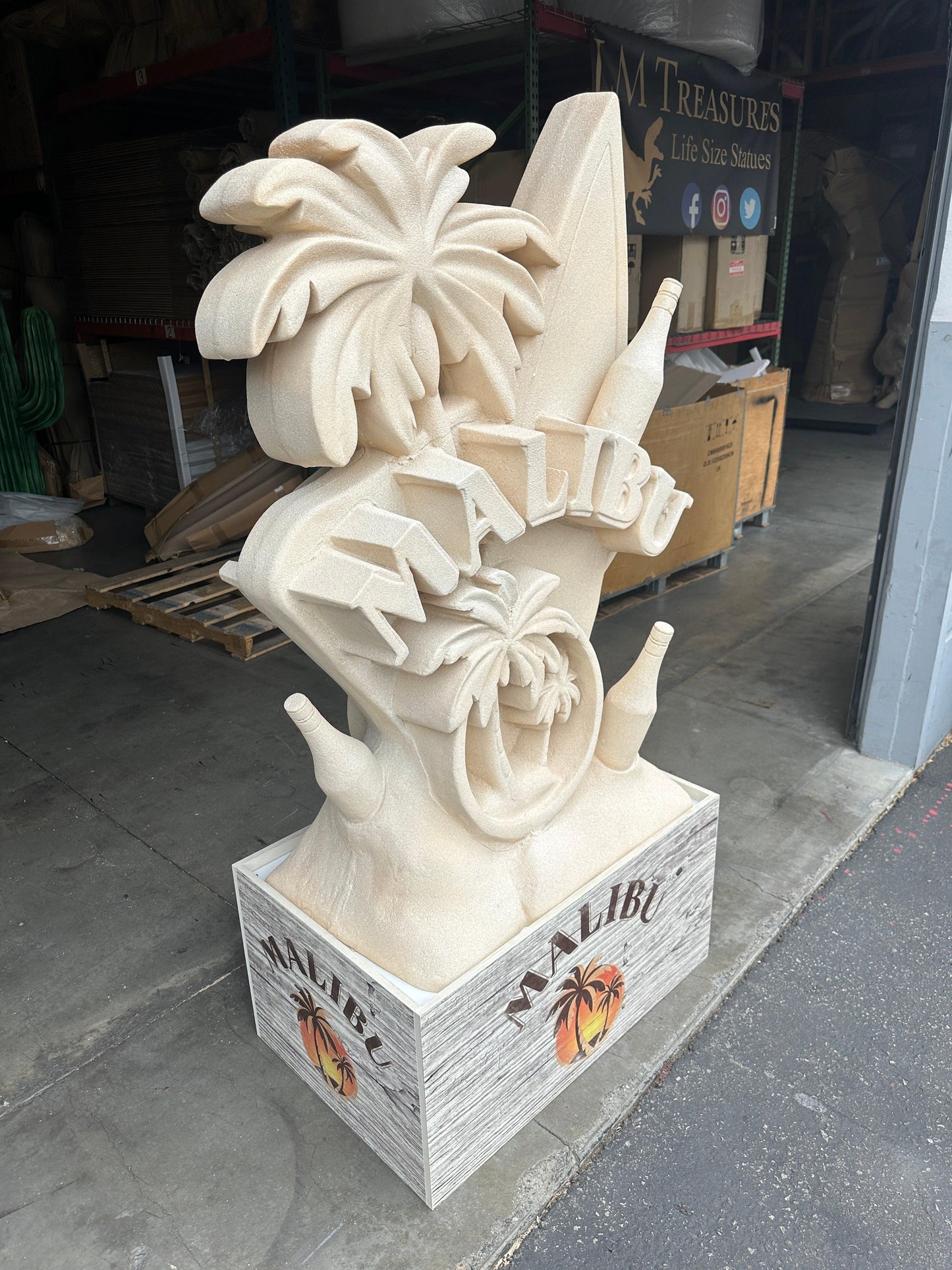 Malibu Rum Sandcastle Over Sized Statue