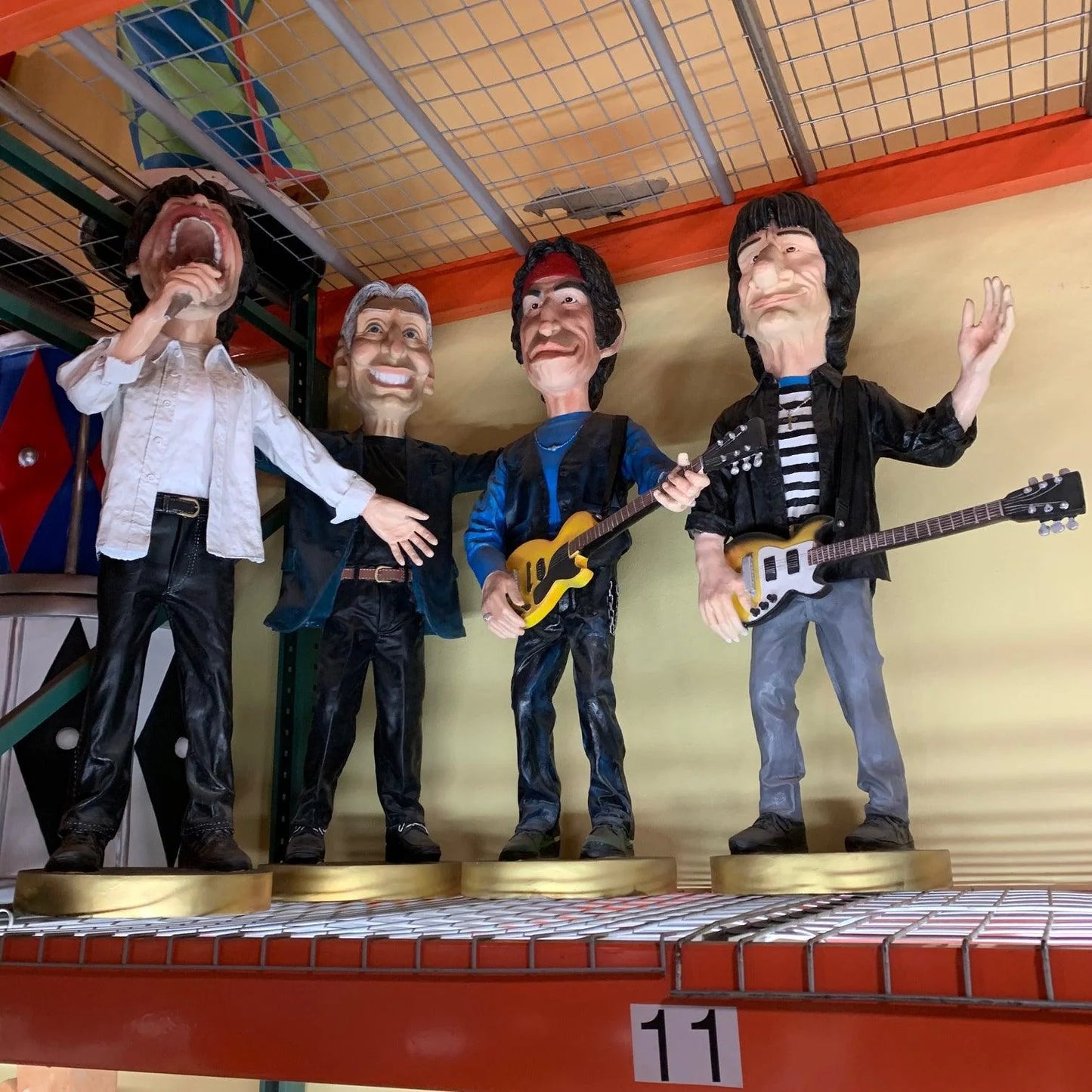 Cartoon Guitarist Woods Life Size Statue