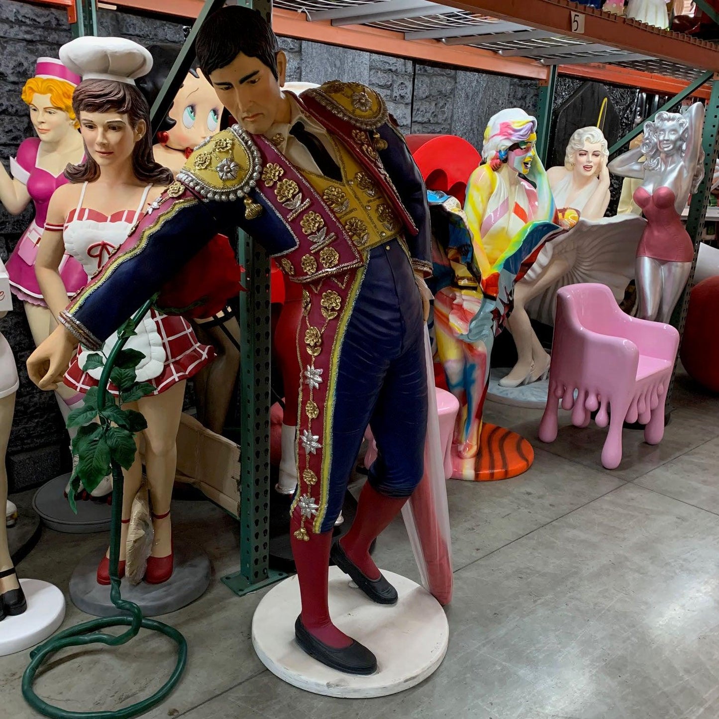 Spanish Matador Bull Fighter Life Size Statue