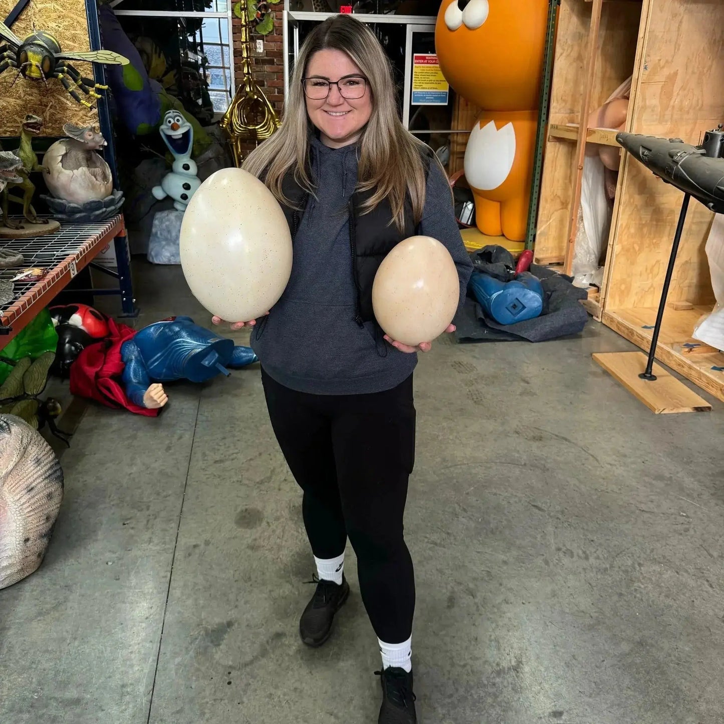 Small Sauropod Dinosaur Egg Statue A0485-140032-H