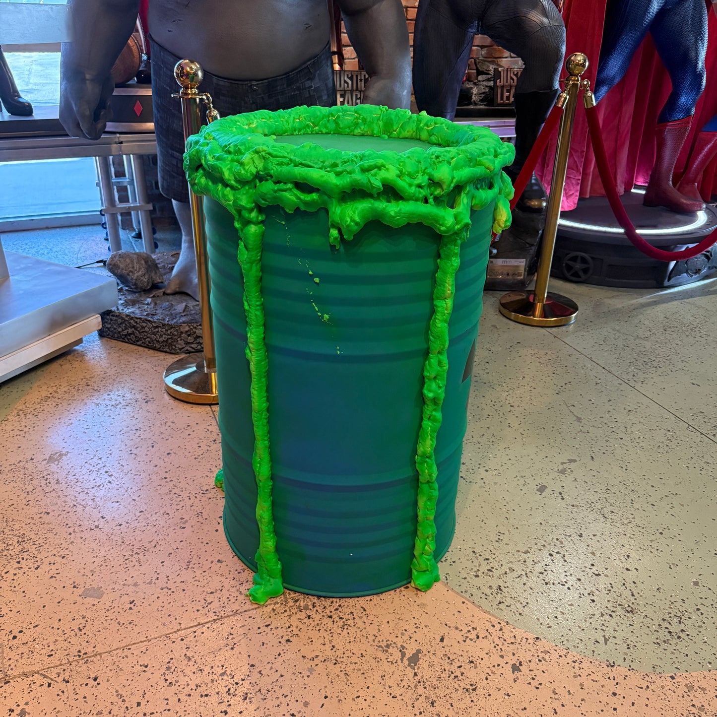 Toxic Green Metal Barrel