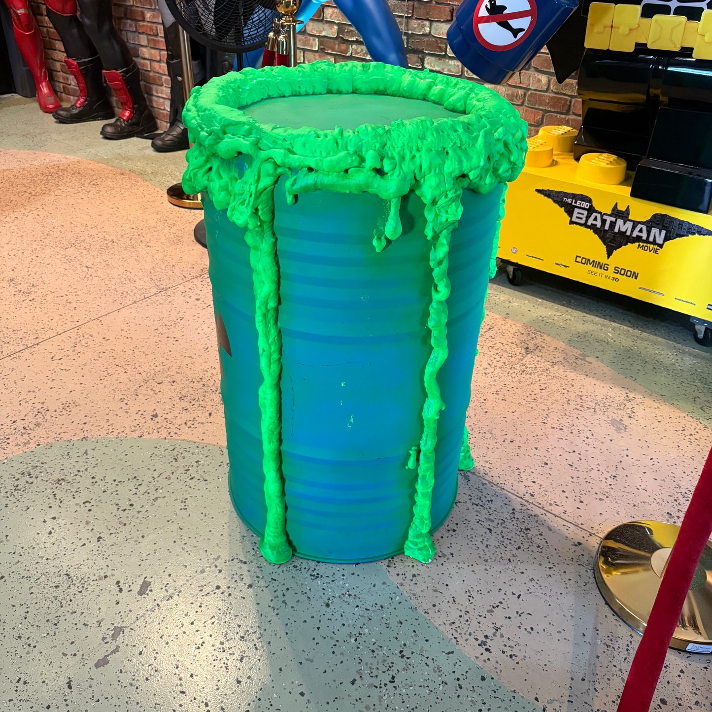 Toxic Green Metal Barrel
