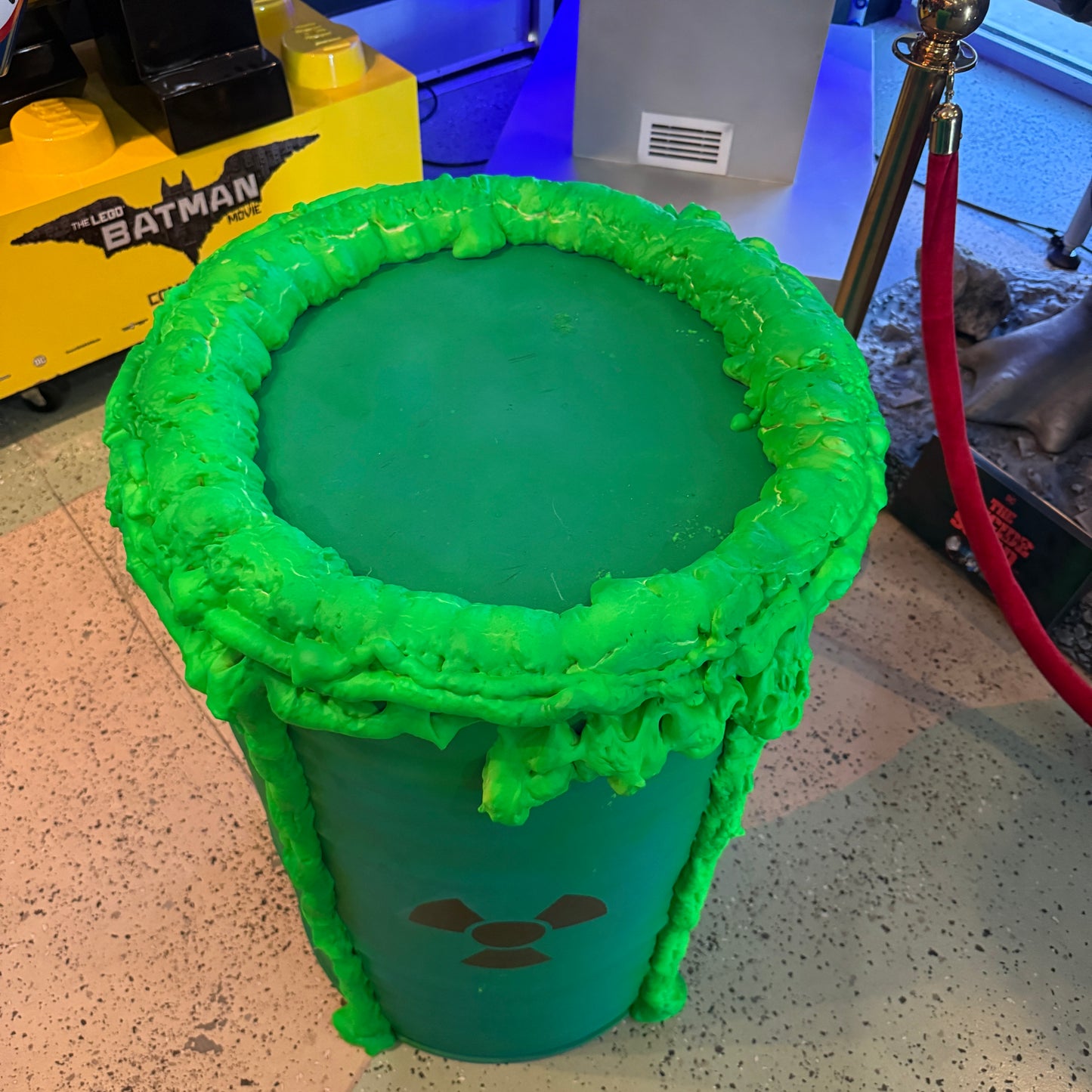 Toxic Green Metal Barrel