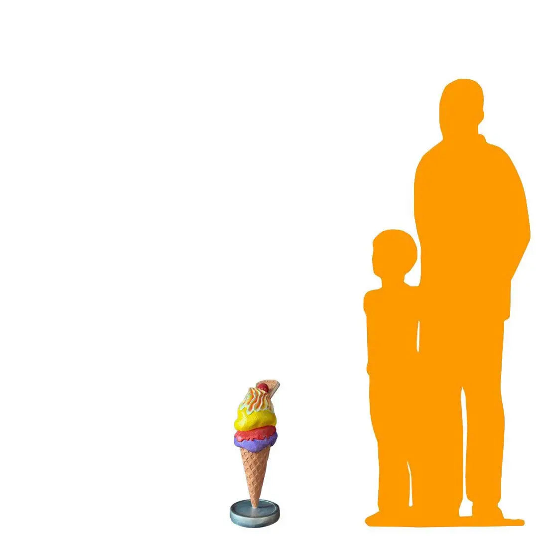 Two Scoop Waffle Ice Cream Statue R0327-JBTH210-AR