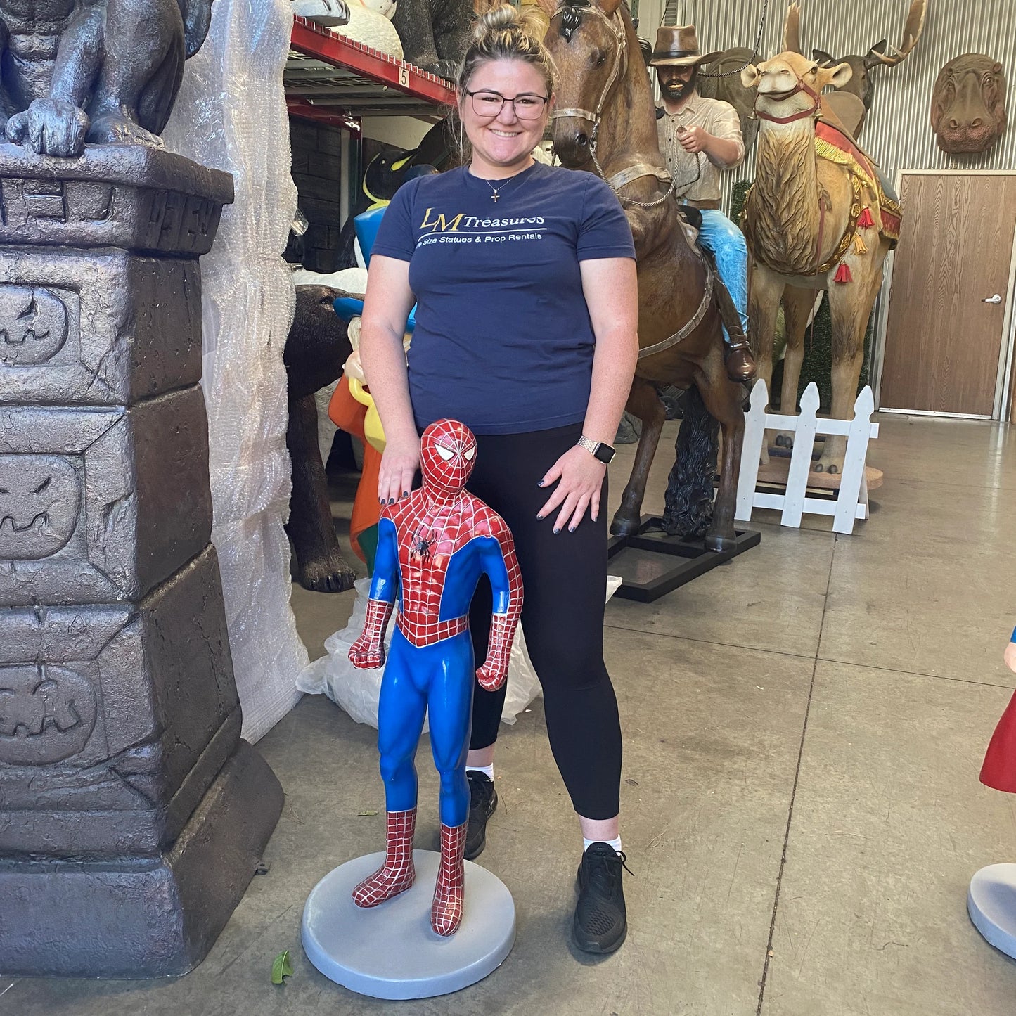 Small Sticky Super Hero Statue