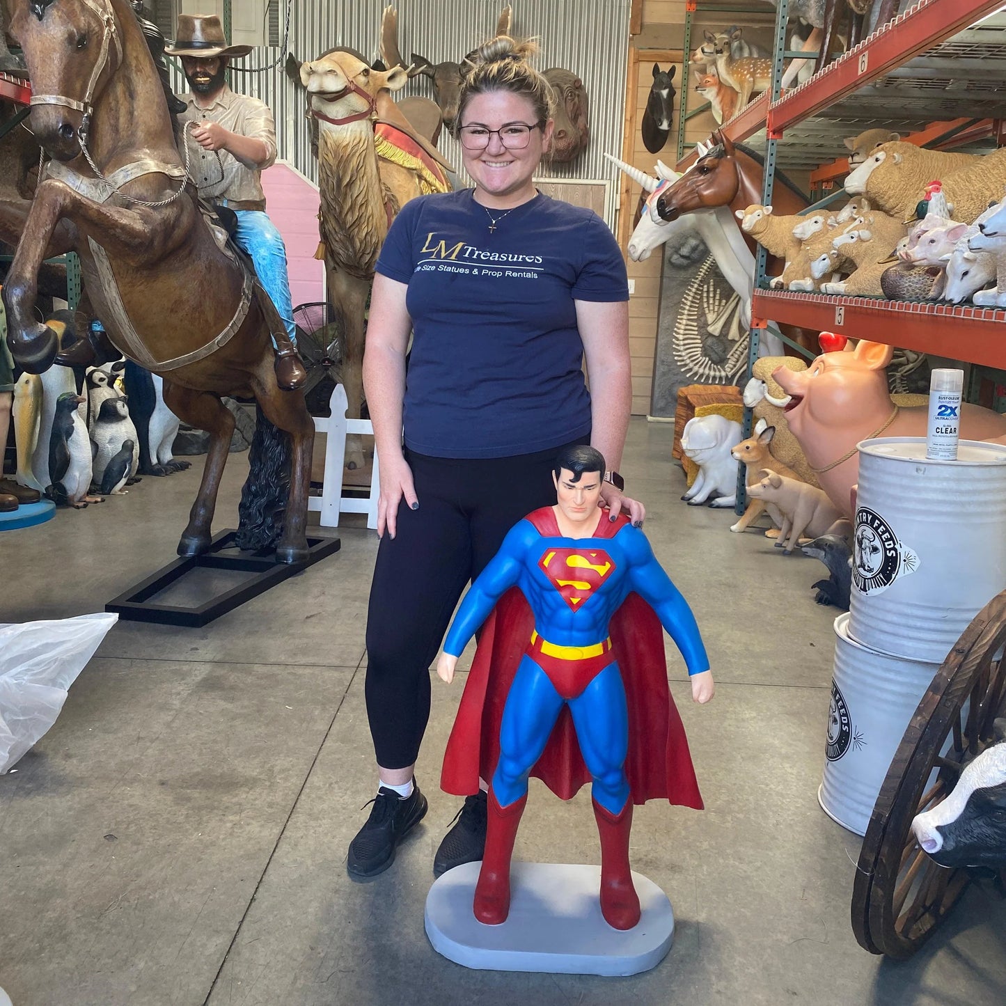 Small Muscle Super Hero Statue