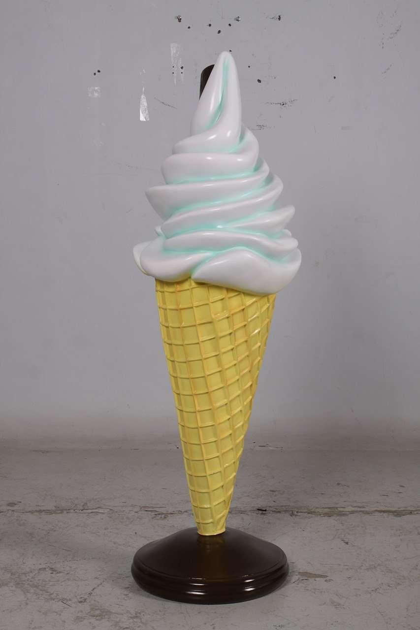 Small Mint Green Soft Serve Ice Cream Statue