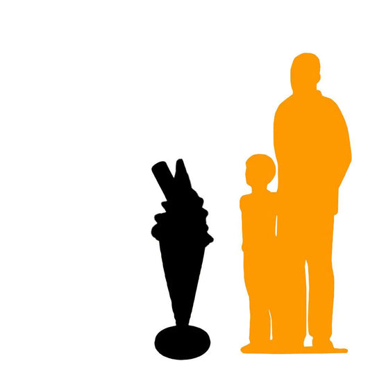 Small Vanilla Soft Serve Ice Cream Statue