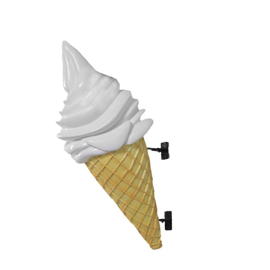 Large Vanilla Hanging Soft Serve Ice Cream Statue - LM Treasures Prop Rentals