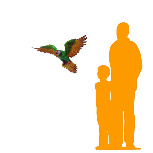 Green Flying Parrot Statue A0325-JZ-A