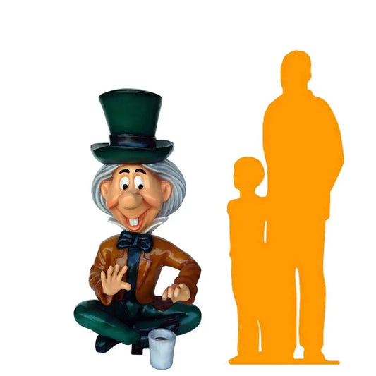 Large Sitting Mad Hatter Statue LS367-LC-A