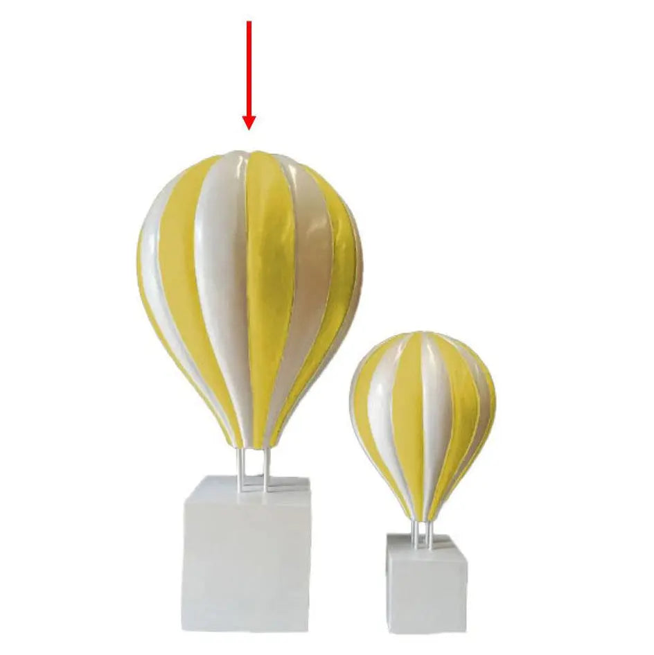 Large Yellow Hot Air Balloon Statue M0209LY-3612-A