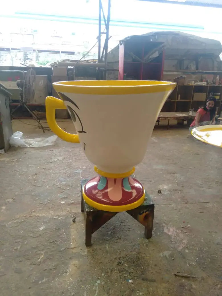 Tea Cup Table Statue R0245N-MB-010-A