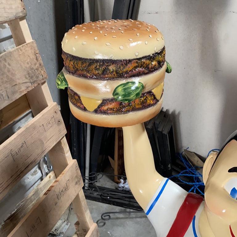 Small Boy With Hamburger Statue