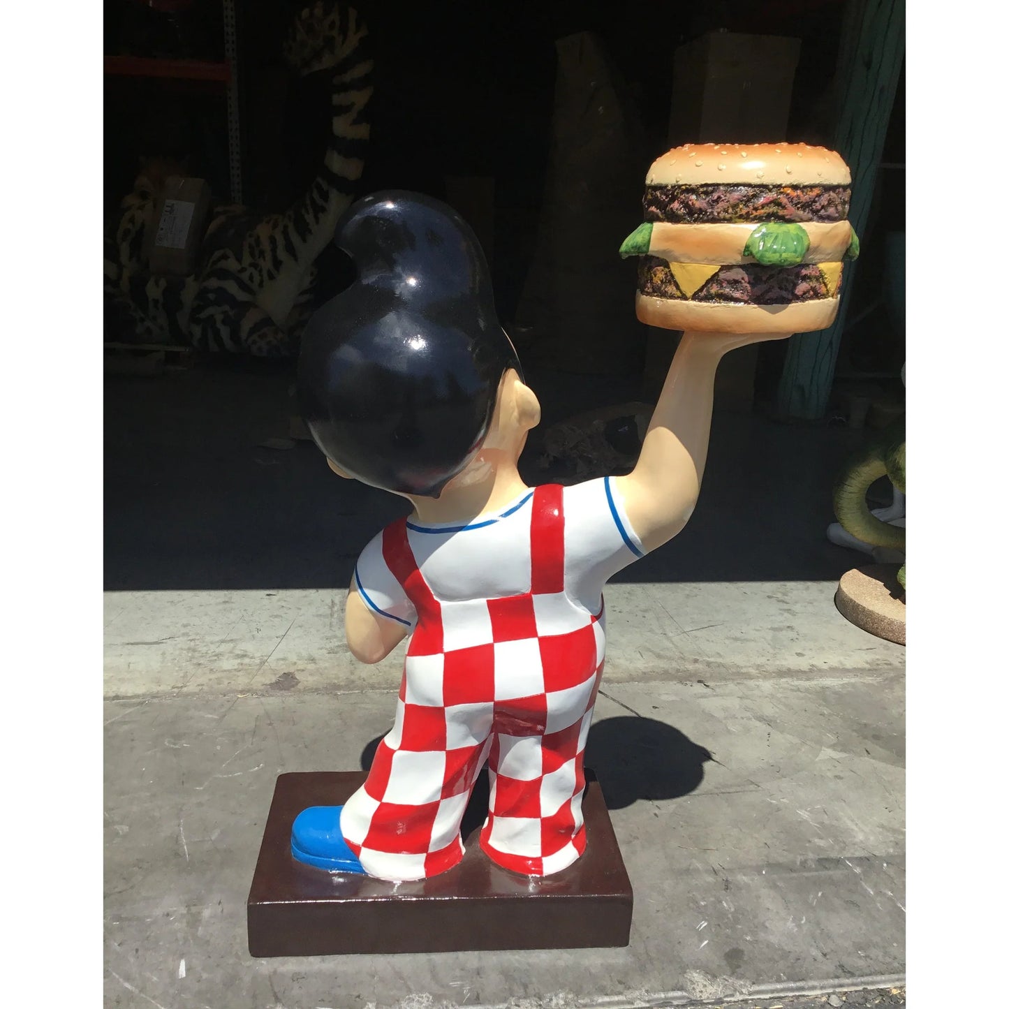 Small Boy With Hamburger Statue