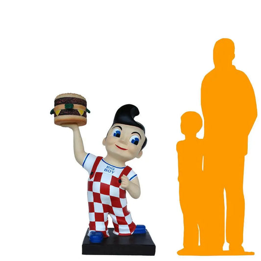Small Boy With Hamburger Statue R0307S-NP-A