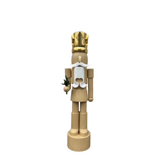 Wood Nutcracker Life Size Christmas Statue