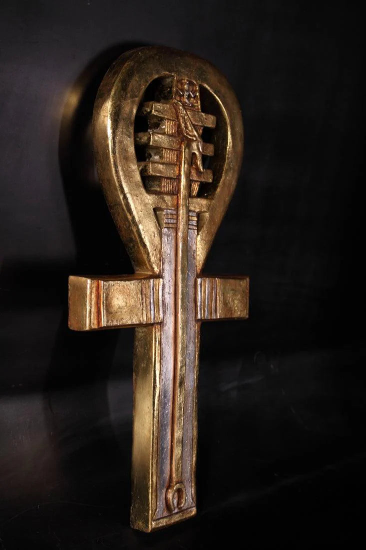 Egyptian Ankh Key Wall Décor Statue