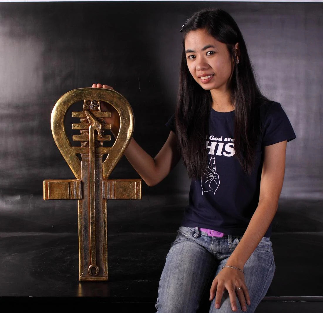 Egyptian Ankh Key Wall Décor Statue