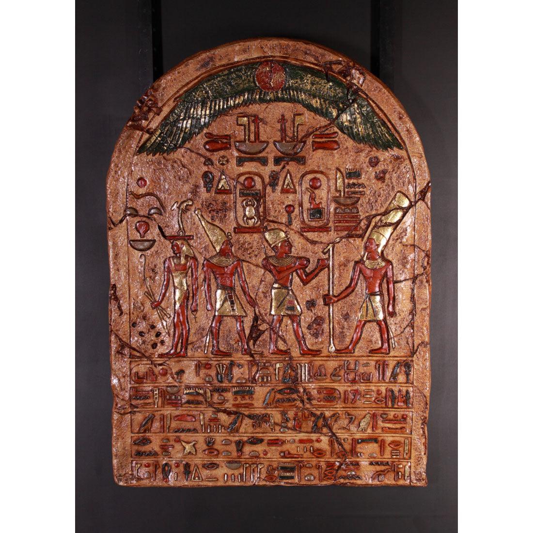Egyptian Hieroglyphic Plaque Statue