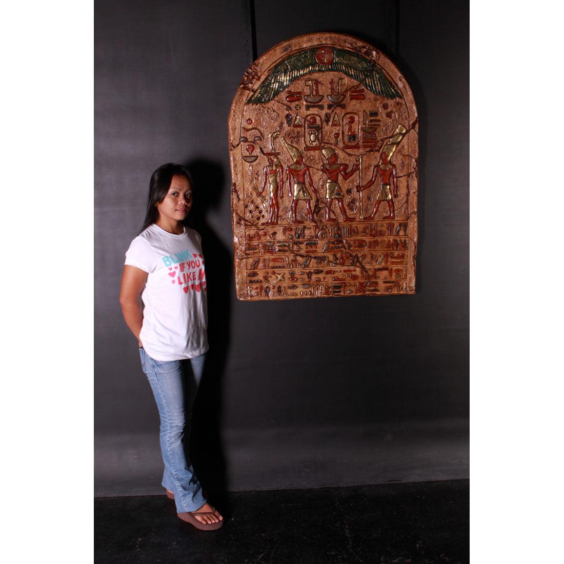 Egyptian Hieroglyphic Plaque Statue