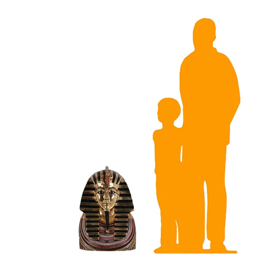 Egyptian King Tut Bust Statue E0033A-OTTUB-H