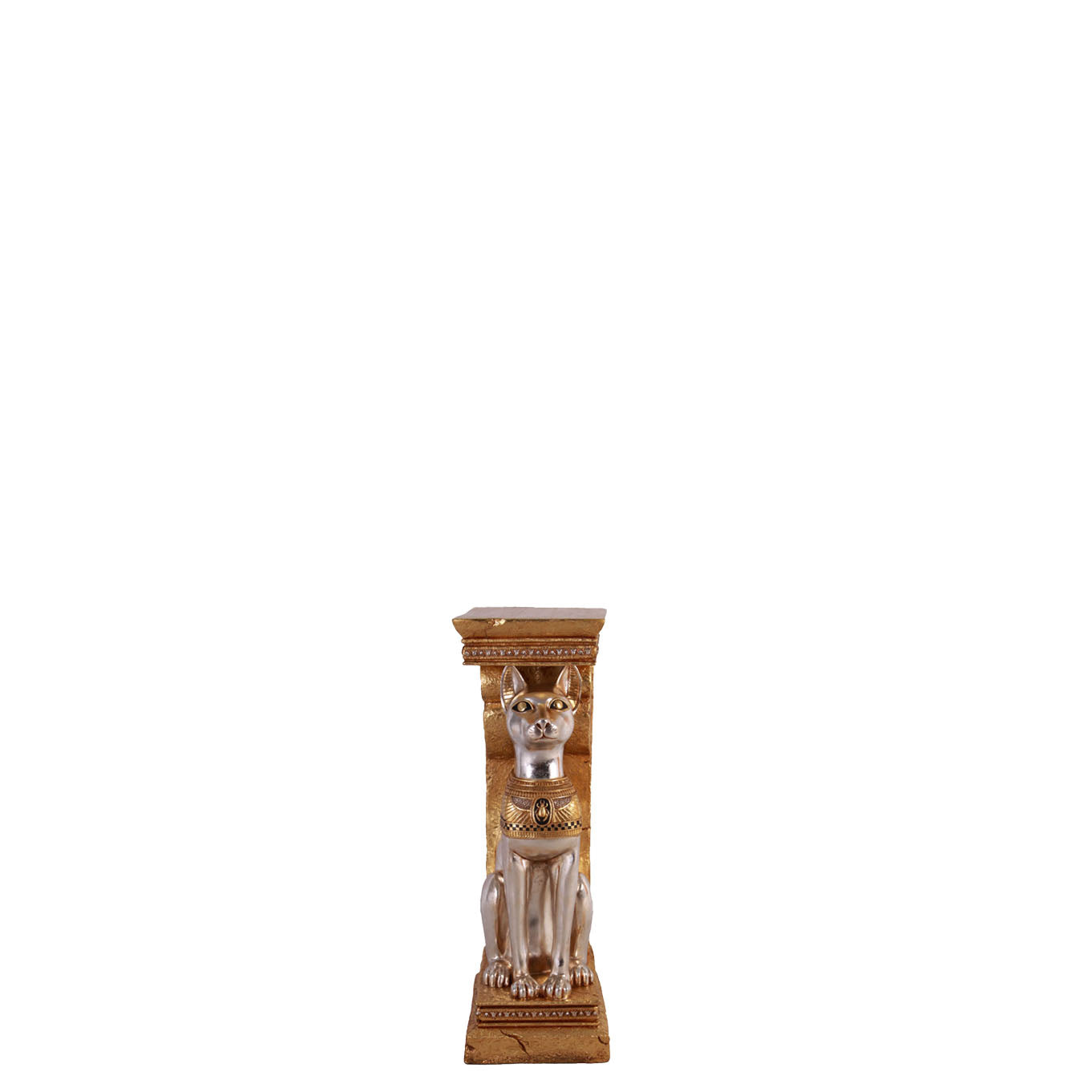 Egyptian Bastet Cat Pillar Statue