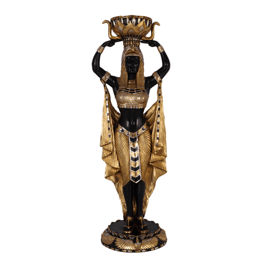 Egyptian Plant Holder Female Life Size Statue - LM Treasures Prop Rentals