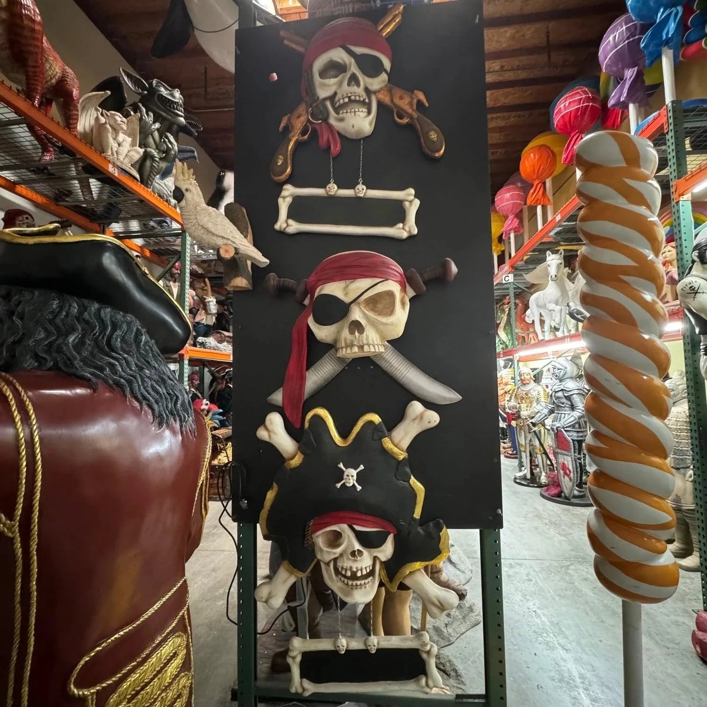 Pirate Skeleton Wall Decor Statue LS351-R144-PT