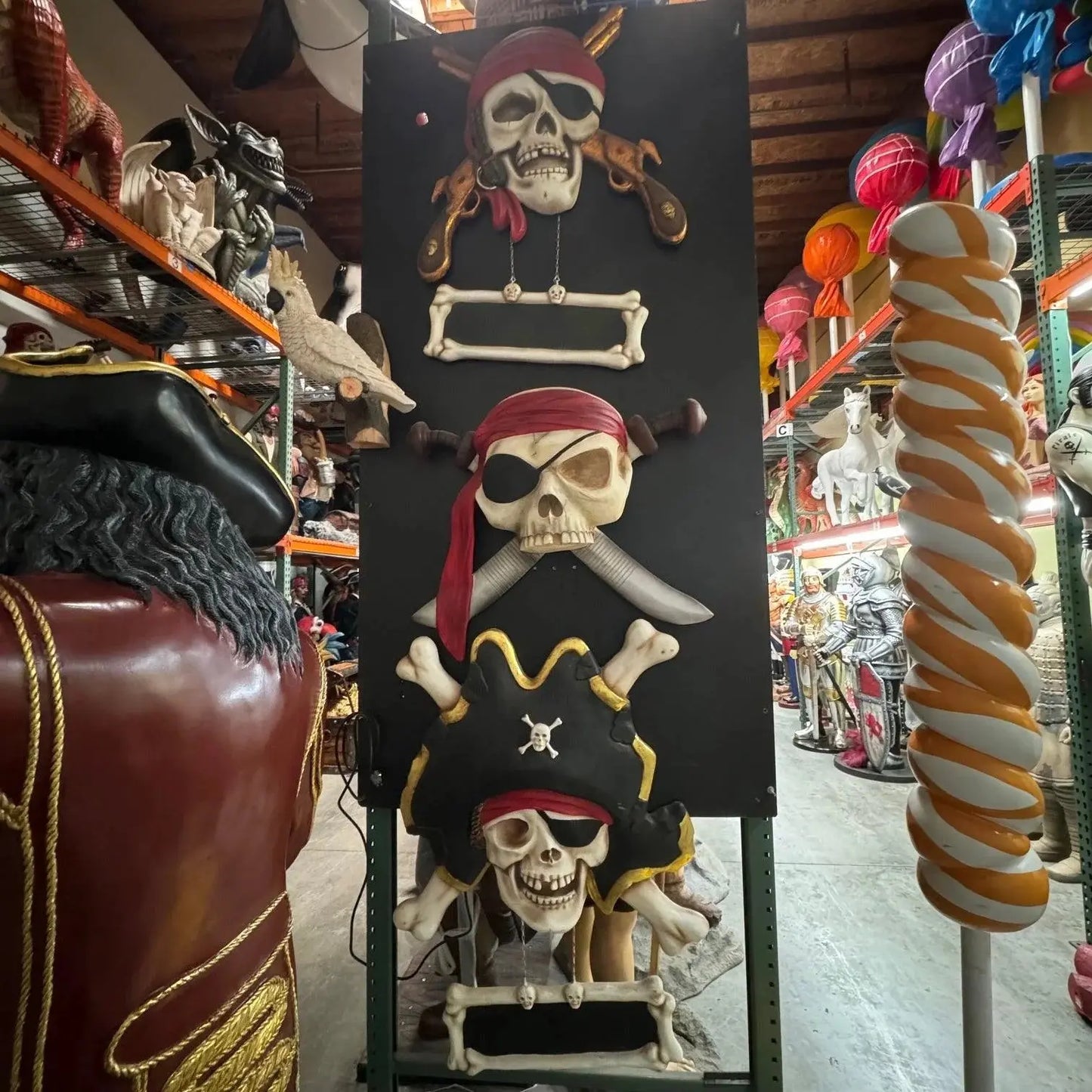 Pirate Skeleton Wall Decor Statue LS351-R144-PT