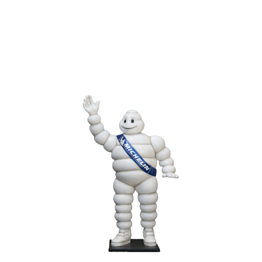 Tire Man Waving Small Statue - LM Treasures Prop Rentals