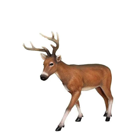 Deer Young Buck Life Size Statue - LM Treasures Prop Rentals