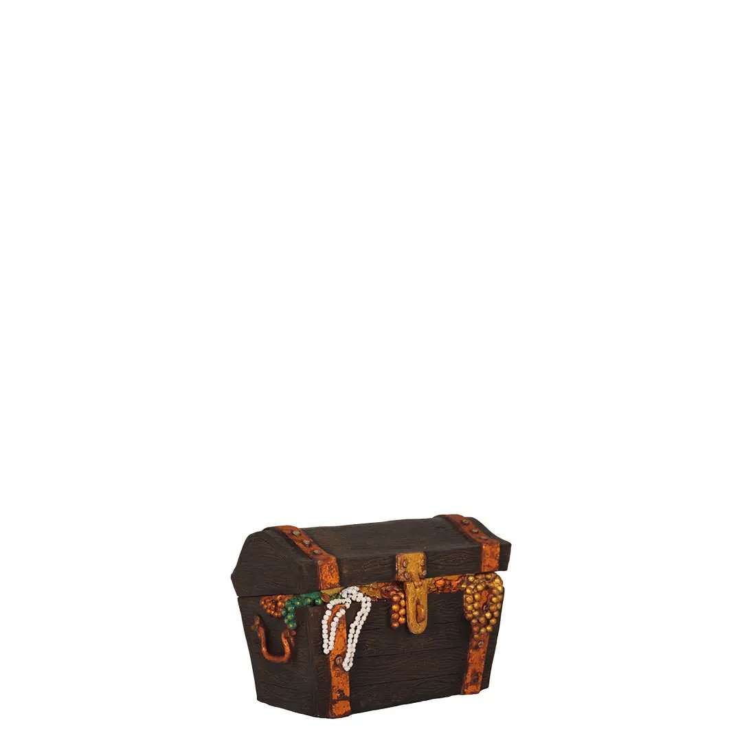 Small Treasure Chest Closed Life Size Statue LS262-R080-PT