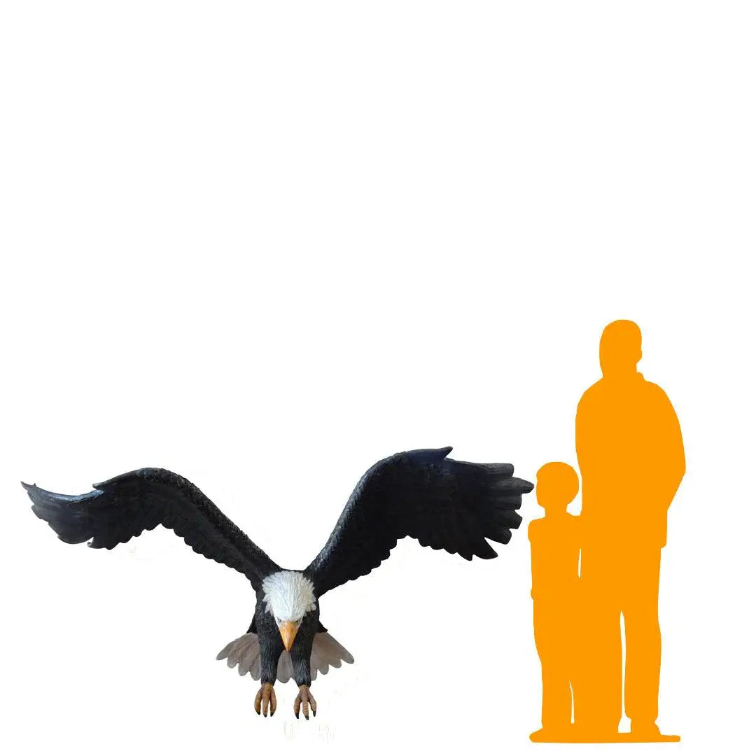 Flying Bald Eagle Statue A0669-R181-PT