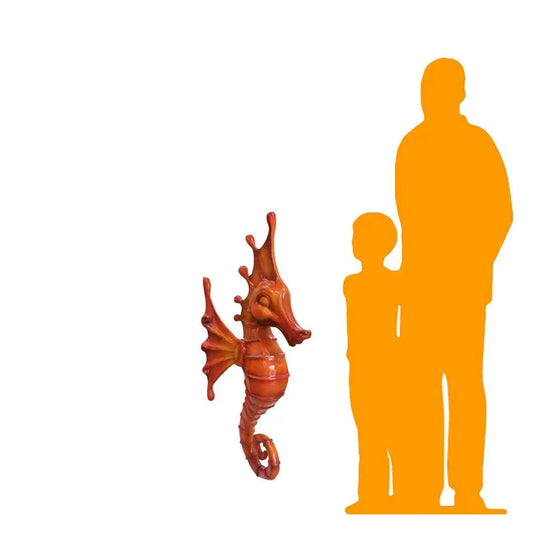 Modern Seahorse Statue A0724O-R191-PT