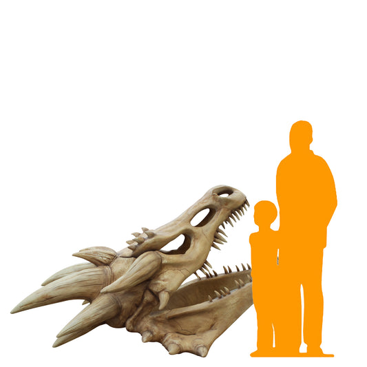 Giant Dragon Skull Statue