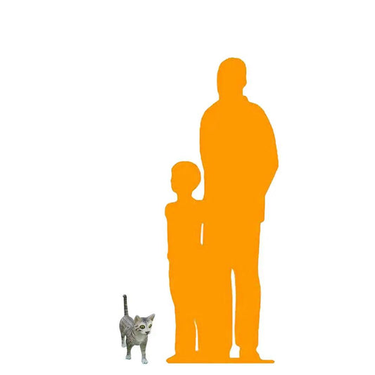 Egyptian Mau Cat Life Size Statue A0743-R291-PT