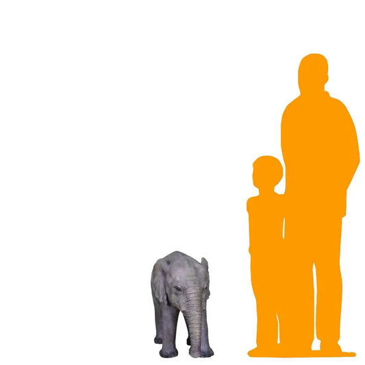 Small Elephant Statue A0573-R002-PT